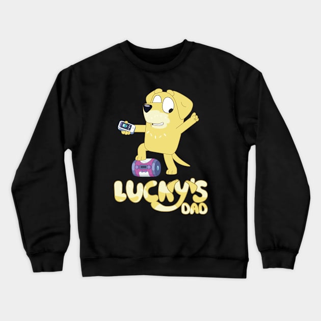 Lucky’s Dad Music TImes Crewneck Sweatshirt by KOMIKRUKII